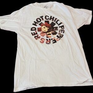 Red Hot Chili Peppers “One Hot Minute” LP Image White Shirt  Large